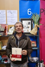 Fabcaro, auteur de " Zaï ZaÏ ZaÏ Zaï ", lors du Festival d'Angoulême, en janvier 2016. Photo : Gwenaël Jacquet