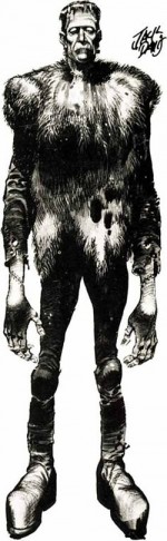 Le poster du monstre de Frankenstein (1962) résume à lui tout seul le talent protéiforme de Jack Davis, maître du pinceau et de l’aquarelle, aussi à l’aise dans l’horreur que dans la caricature.