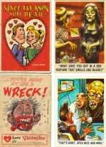 Cartes « Wacky Plaks », « You’ll Die Laughing » et « Funny Valentines ».