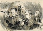 Une illustration intérieure de TV Guide pour « Des agents très spéciaux » (« The Man from U.N.C.L.E. »).