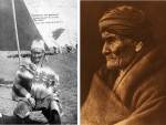 Photo par W.H. Martin de Geronimo prisonnier en 1905 ( Library of Congress) - Photo par Edward S. Curtis de Geronimo à Carlisle (Pennsylvanie) en 1905