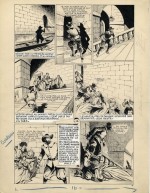 Une autre belle planche originale du « Capitaine Fracasse » de René Giffey.