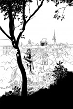 Dessin de l'affiche du festival Livre BD Eure 2012.