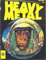 Couverture de Heavy Metal n° 3 (juin 1977) par Moebius.