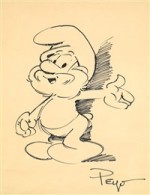 Dessin original de Peyo.
