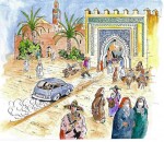 Desin de couverture de « BD Maroc » par Jean Gabel.