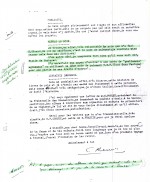 Réponse de Hergé à Lesne du 25 novembre 1943 demandant à ce que le solde soit conservé à Tournai.