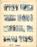 Planche originale e Louis Forton pour « Les Pieds nickelés », période 1932.