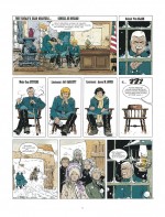 Des personnages de face et de profil, à la manière de "XIII" (planche 3 pour "Sur ordre de Washington" - 1991)