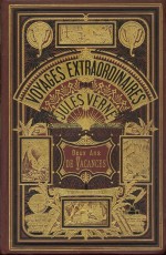Couverture et illustration inaugurale par Léon Benett (Verne et Hetzel, 1888)