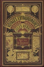 Couverture et illustration inaugurale par Léon Benett (Verne et Hetzel, 1888)
