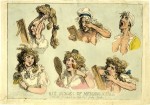 « Six Stages of Mending a Face » par Thomas Rowlandson.