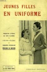 Couverture de la première traduction française de "Jeunes filles en uniforme" (Fasquelle, 1932)