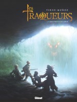 Traqueurs T1 (couverture et pages 9 et 15) : le héros et la créature (Glénat 2017)