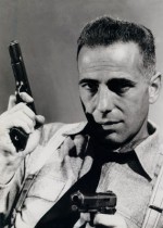 Bogart dans "High Sierra" (photos promotionnelles) et Tyler Cross