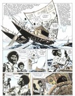 Un récit inaugural... La Ballade de la mer salée : planche 1, couverture et carte (Casterman, 1975)