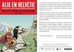 Flyer de l'exposition "Alix en Helvétie".