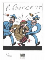 Ex-libris de la Librairie Super Héros édité pour "Femme Rebelle".