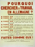 Affiches de propagande concernant le "volontariat" et le STO