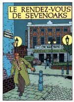 Visuel pour une carte postale et dessin de couverture pour Le Rendez-vous de Sevenoaks (Dargaud 1977)