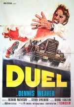 Affiche pour "Duel", téléfilm devenu film exploité en salles en 1972