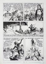 Une planche originale du « Salammbô » publié dans le n° 2 de la collection Mondial Aventures (1954).