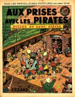 Pillul : Aux prises avec les pirates en 1946 (couverture et planche) : une première expérience humoristique dans le genre