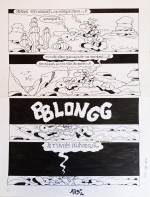 Planche originale pour le gag "La Nuit tombe" (Pif Gadget n° 307 du 13 janvier 1975)