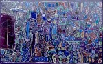 « La Dentelle bleue» : oeuvre de René Moreu, 1992.