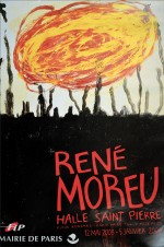Affichette exposition Moreu à la Halle St-Pierre, 2004.