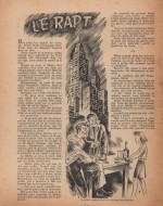 Illustration nouvelle « Le Rapt » Fillette n° 86 (04/03/1948).