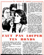 Nouvelle illustrée par Gal dans Paris Flirt n° 111 (14/03/1959) : page fournie par Jean-Yves Brouard.