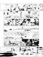 Une vision panoramique (encrage et colorisation de la planche 12)