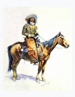 Illustration de Frederic Remington : « Arizona Cowboy » (1901)