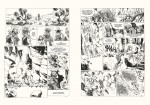 Le Vieil homme et l'Enfant... Encrages pour les planches n° 38 et 39.