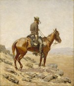 Peinture de Frederic Remington : « The Lookout » (1887)