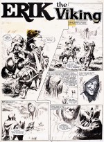 Une planche originale de « Moru, le sorcier du marais ».