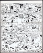 Une planche originale de « Chacal Bill » où Claude Laverdure assiste Mazel.