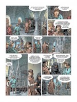 Un pilier pour la cathédrale. Extrait de « T2 : Les Bâtisseurs » (planche 7 - Glénat 2020).