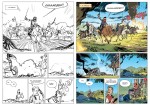 Storyboards et planches finalisées par Munuera.