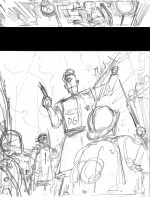 Roughs pour les couvertures des trois tomes.