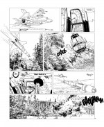 Encrage de la planche 24 du T27 (Dargaud 2020).