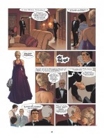 Janet Sheridan-Fitzsimmons, femme fatale et présidente de la Fondation Mayflower (extrait du T24 : planche 43 - Dargaud 2016).