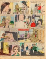 Planche originale et film de coloriage de la page 1 de « L’Étrange Boiteux » J2 magazine n° 22 (01/06/1967),