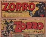 Titres de Zorro par Jean Pape : Zorro n° 78 et 122 (1947-1948).