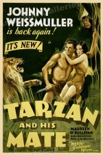 Affiche US pour « Tarzan et sa compagne », film de Jack Conway et Cedric Gibbons (1934).