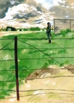 Le camp de Pithiviers : aquarelle sur dossier de prisonner (1940).