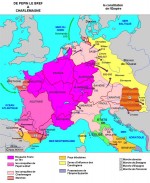 Le royaume franc de Pépin le Bref à Charlemagne (751-814).