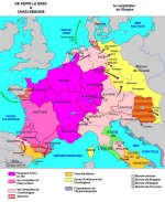 Le royaume franc de Pépin le Bref à Charlemagne (751-814).