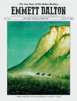 Récit, article journalistique, bd : l'histoire d'une légende du crime (planche 1 - Glénat 2021).
